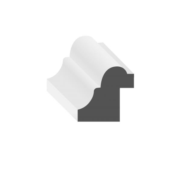 Cove Inset Panel Mould Cap for 1/2" Panels
