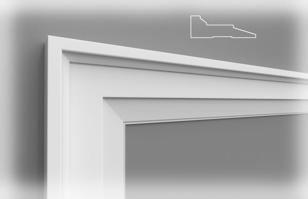 Bevel Step Backband Casing 3 1/4"
